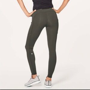 Lululemon Speed Up Tight *Full-On Luxtreme 28" Inseam‎ Dark Olive Size 6 A5